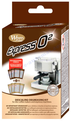 484000001196 Засіб для очищення від накипу Wpro Espress O2 Descaling-Degreasing Kit для кавомашини (кавоварки)