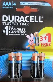 Батарейка ААА Duracell Turbo Max LR03 1.5V / МN2400 Alkaline (1шт)      